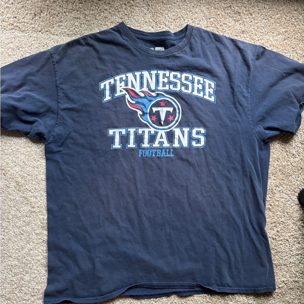 NFL Navy Blue Tennessee Vintage StyleGraphic Tee